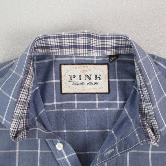 BUNDLE OF 2 THOMAS PINK DRESS SHIRTS - Picture 8 of 10